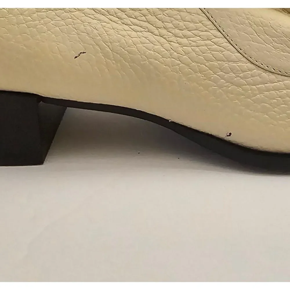 NEW Everlane Ankle Boot/‎ The Boss Bootie in Bone/ Italian Leather /Size 7.5